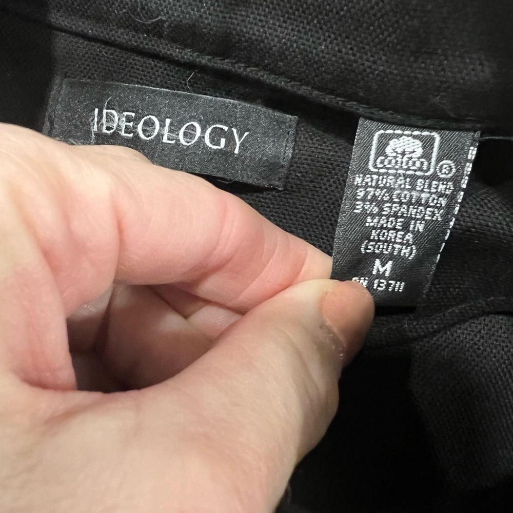 IDEOLOGY Black Jean Jacket with Zippers - Picture 11 of 14